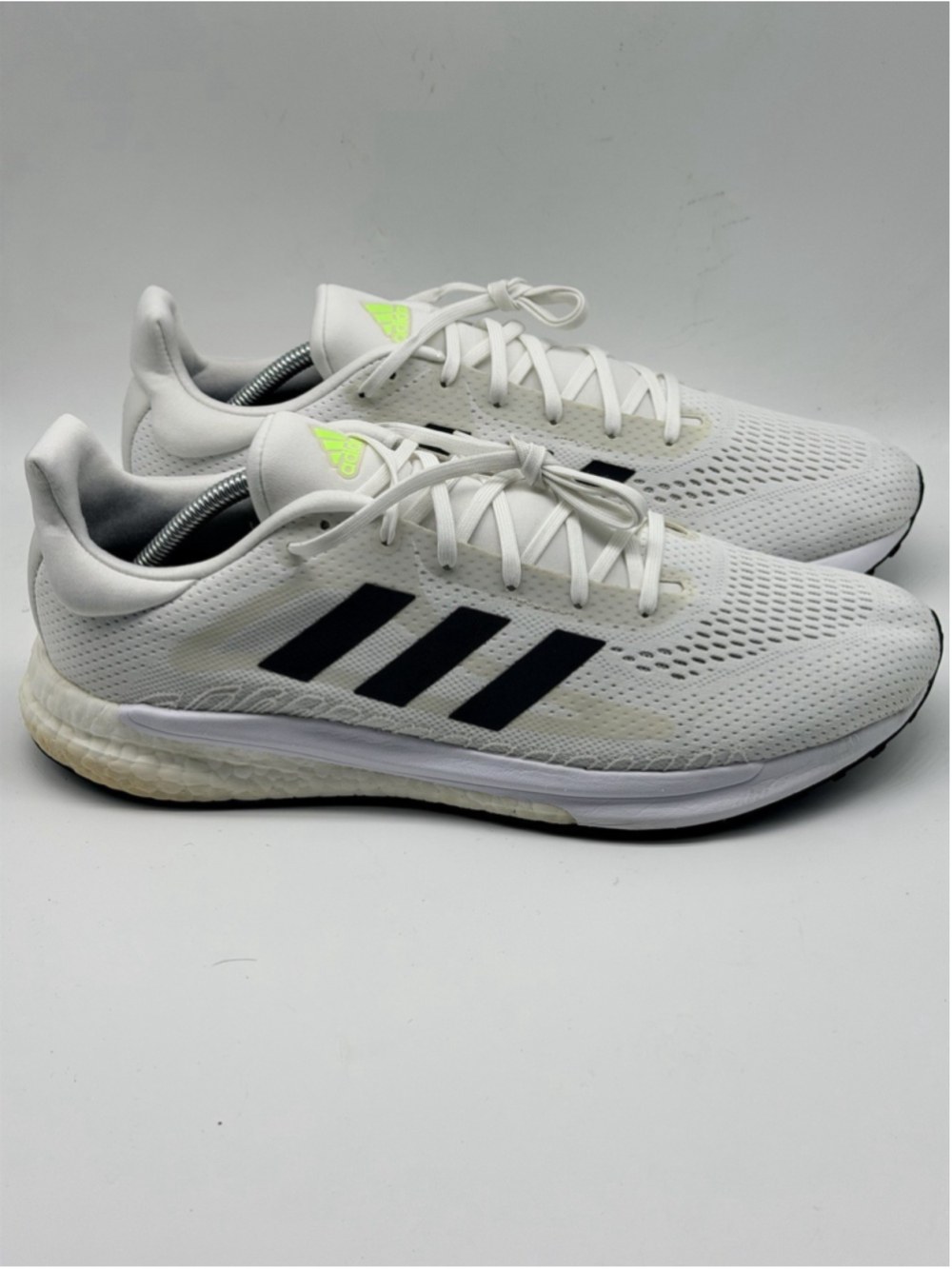 adidas Solar Glide Boost Running Shoes White Black Mens US 11.5 FU8998